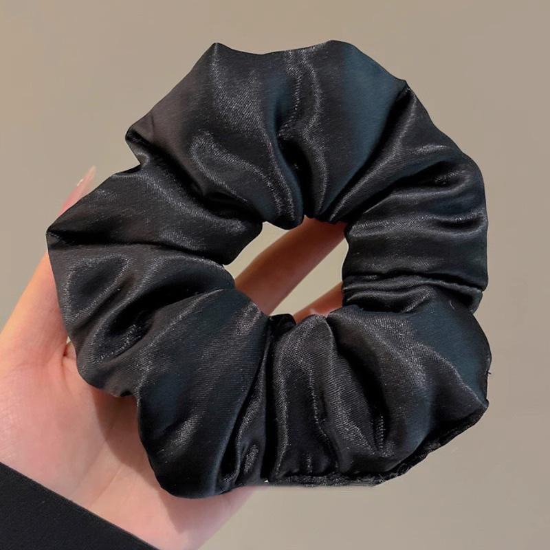 Luxury Sleep Pillow & Extra-Large Satin Hair Ring - Gentle On Hair, Perfect for Buns, Elastic Band Style