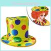 Halloween Party Performance Hat Clown Polka Dot Top Hat Magic Jazz Hat High Top Hat