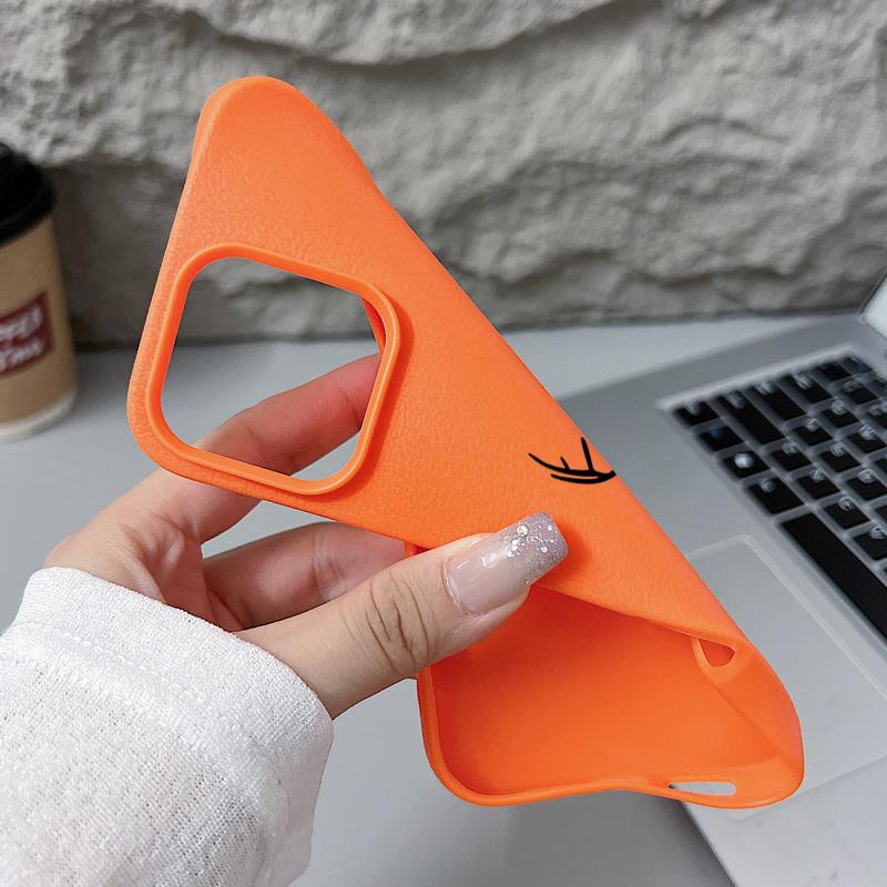 For iPhone 16 Pro Max 16E 15 Pro 14 13 12 11 Phone Case Deer Pattern Slim Matte Anti-Fall TPU Soft Shockproof Bumper Cover