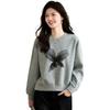 Damen Casual Rundhals Pullover Sweatshirt