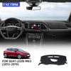 Για Seat Leon MK3 2013- LHD RHD Σκίαστρο Πίνακα Οργάνων Στρώμα Σουέτ Φανέλα Αντιολισθητικό Ταμπλό Διακόσμηση Εσωτερικού Αυτοκινήτου