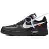 Off-White X Air Force 1 Low Black Unisex Sneakers Cone AO4606-001