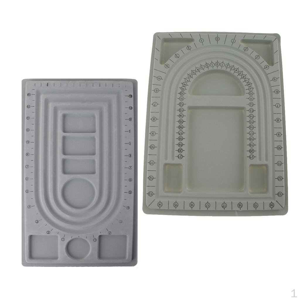 

2 шт. Пластиковый флокированный лоток Планшет для бисероплетения Струна Сделай сам Изготовление Органайзер Инструмент для рукоделия Размер