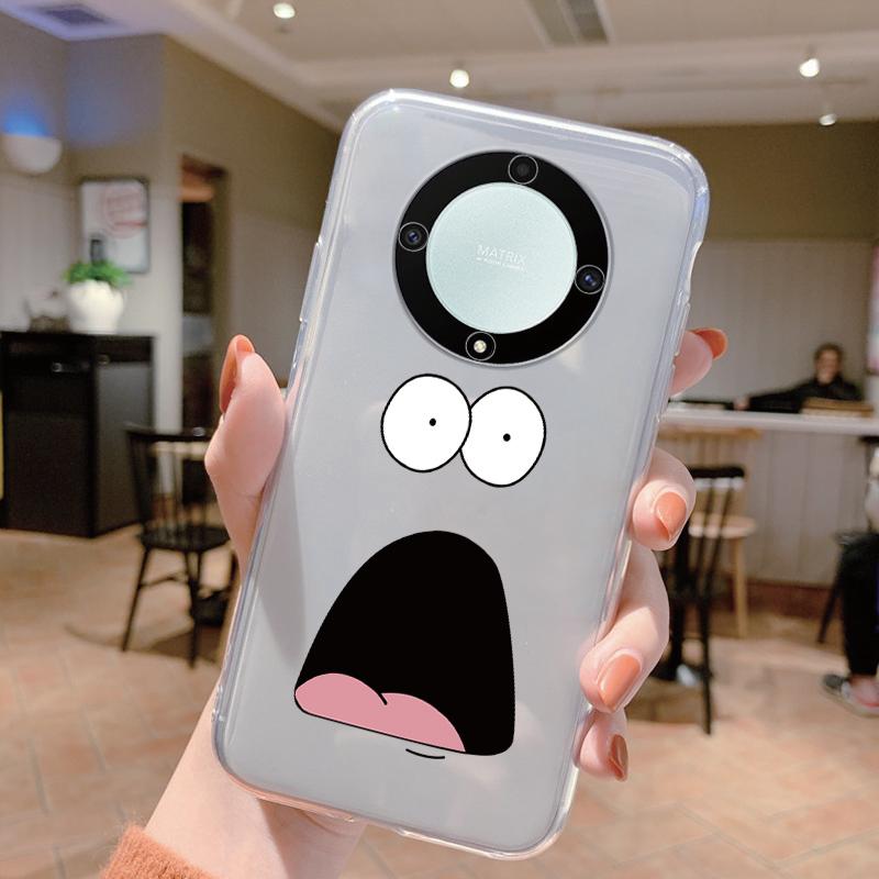 Clear Case For Honor Magic 5 Lite X9a Shockproof Cover Cartoon Cute Cat Soft Silicone Fundas For Honor X9c X9b Women Clear Bags