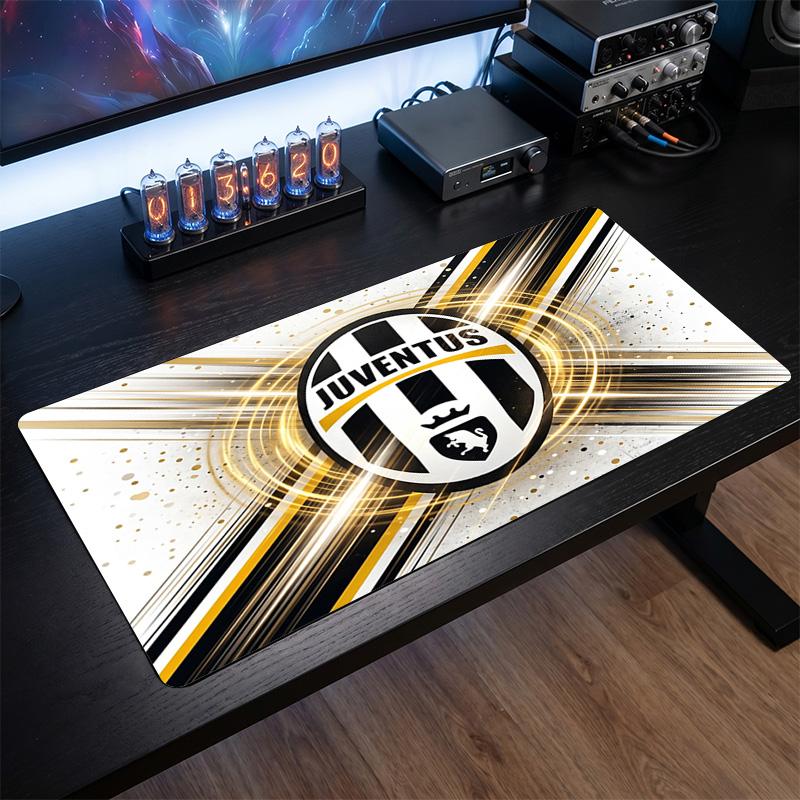Duża Podkładka pod Mysz z Nadrukiem Juventus FC, Antypoślizgowa Miękka Gumowa Mata na Biurko do Gier dla Biura Laptopa Komputera Dekoracja