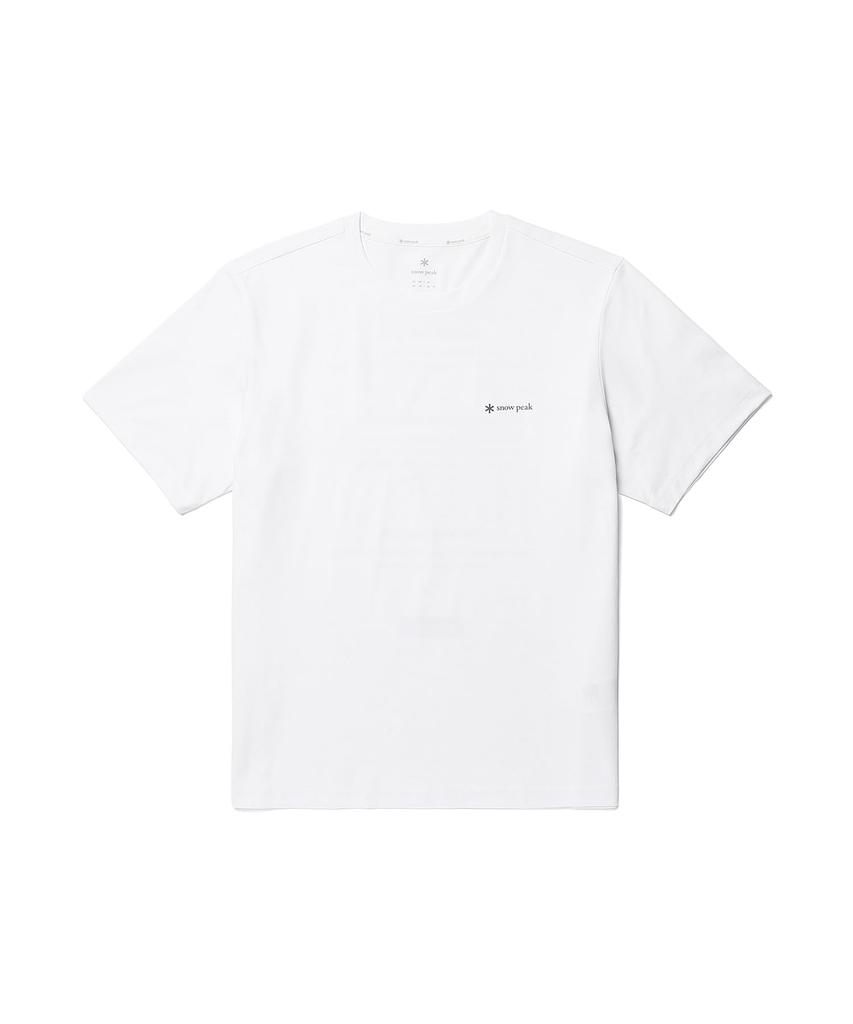 Snow Peak Quick-Dry Lettering S/S T-Shirt GS-S26MMTTS18 T-shirt, Short Sleeve, Men's/Women's, White, Size M