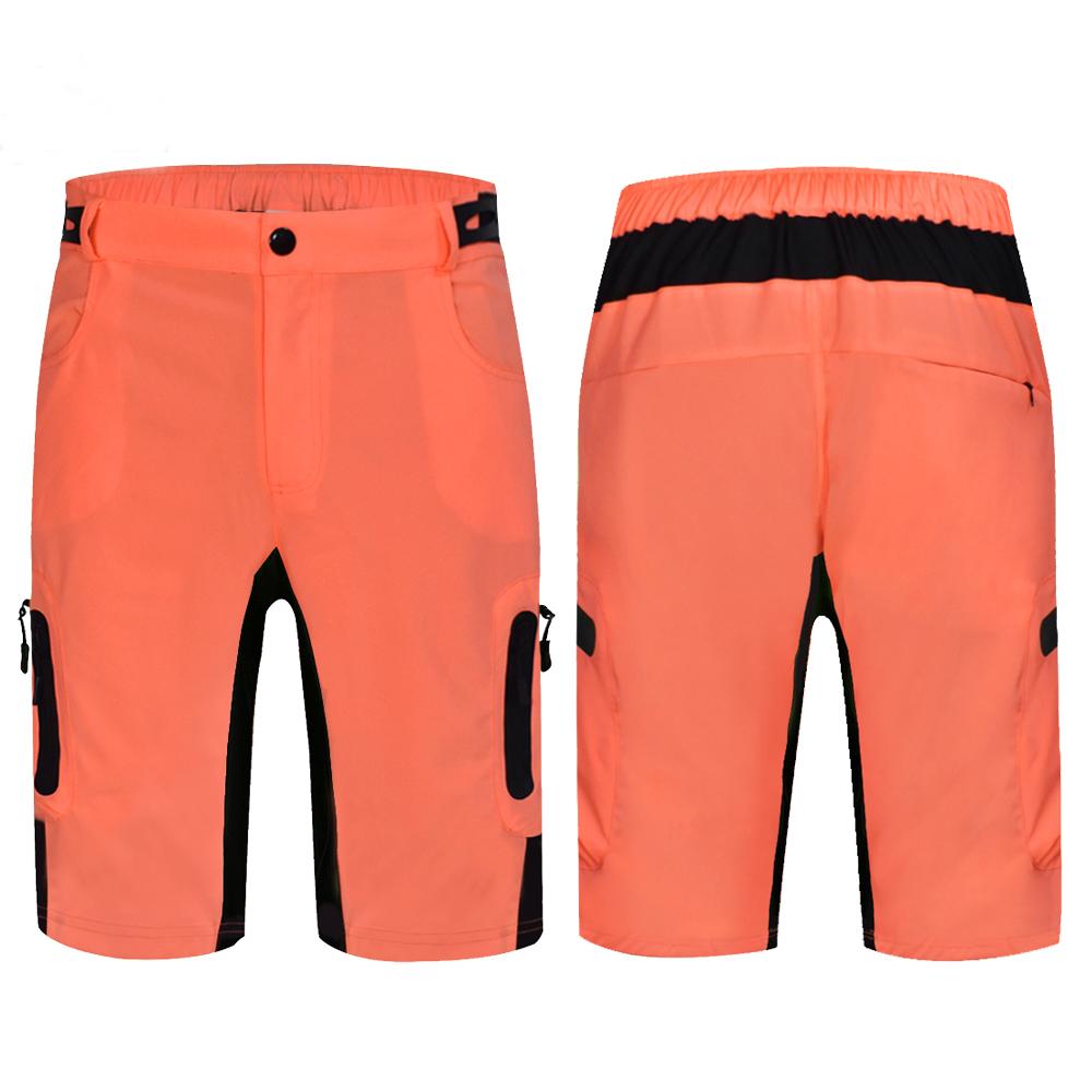 Wosawe Atmungsaktive, hochelastische, reflektierende Weste für Herren, bequeme, lockere Bergshorts, Reitanzug