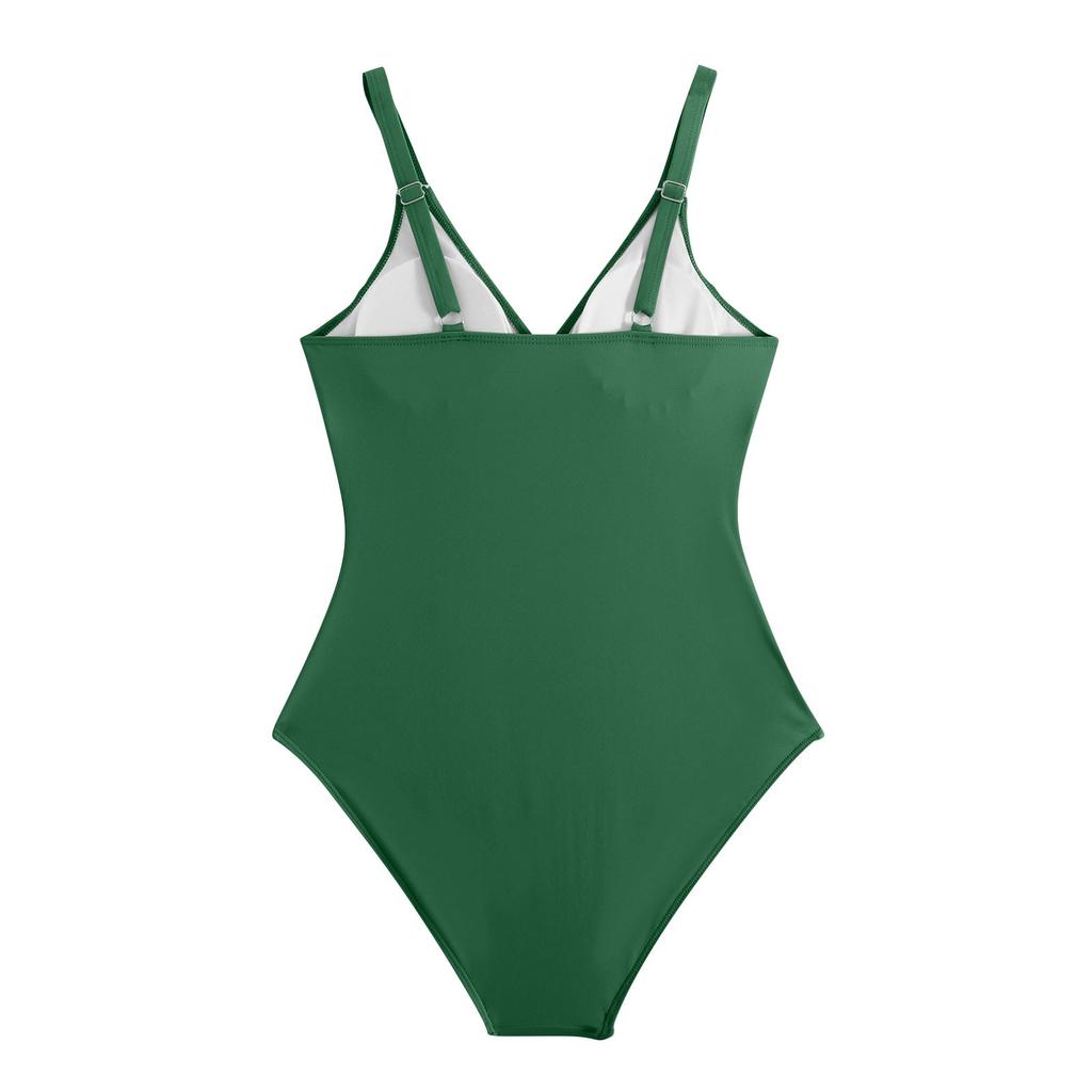 Women's Solid Swimwear Sense Bikini With Chest Pad No Steel Bra Swimwear