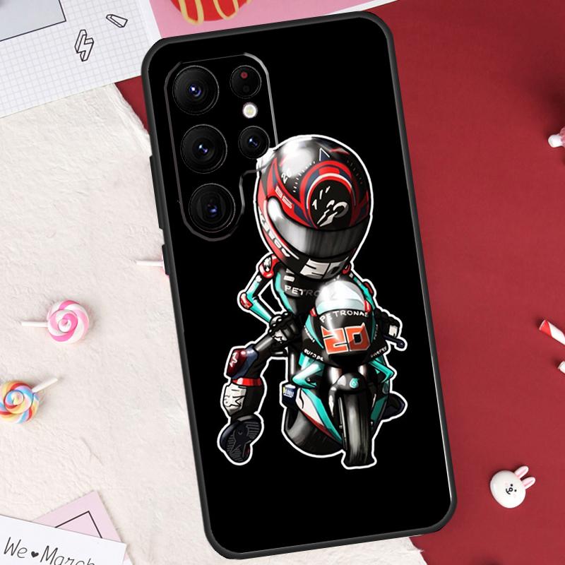 Moto Fabio Quartararo Case For Samsung Galaxy S26 Ultra S23 S22 S21 S20 S24 S25 Ultra S10 Plus S25 FE Cover Shell