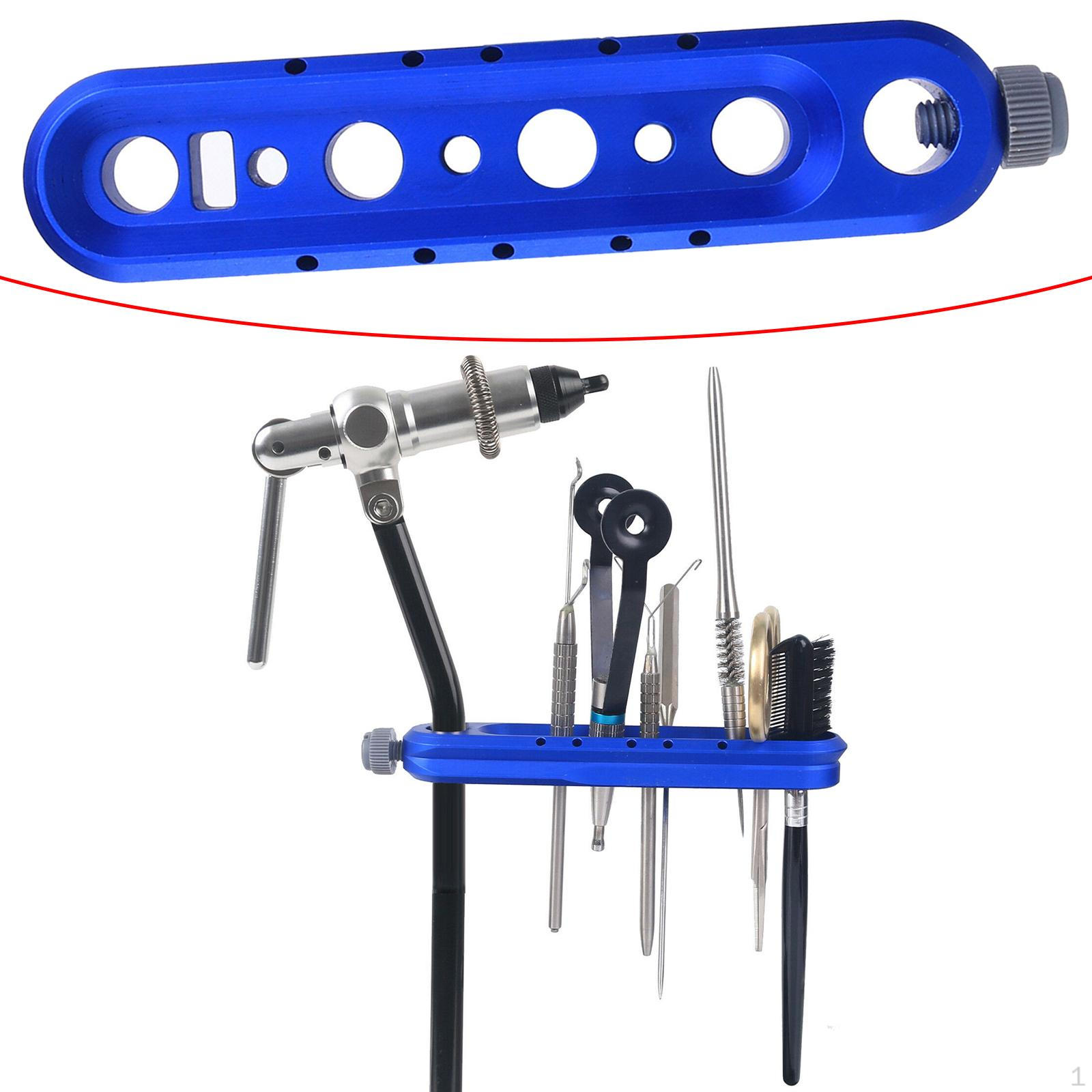 

1pcs Aluminum Fly Tying Tool Holder Organizer CNC Machining Increasing Space Vise