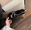 Versatile Cross Buckle Cover Toe Soft Sole Niche Style Vacation Platform Sandals Women