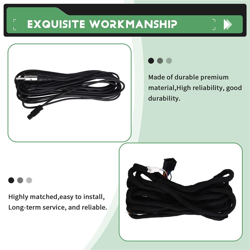 Wiring Harness Extension Cable 6M For BMW Universal Car Radio Power- Fits 3 Series 5 Series X5 M3 M5 E46 E38 E39 E53