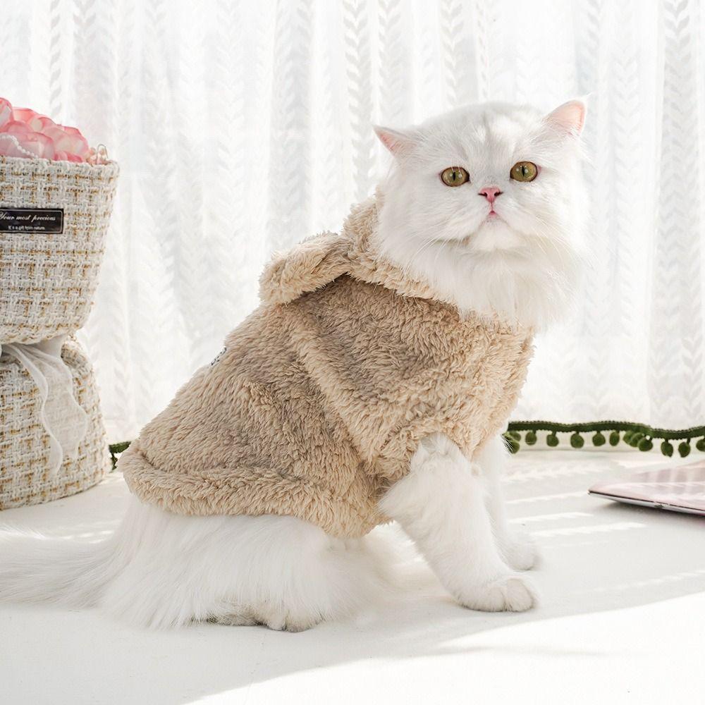 Plush Pet Puppy Cat Clothes Rabbit Ears Coat Fashion Sweaters