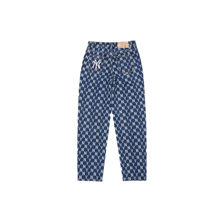 New MLB New York Yankees Jeans Unisex Blue 3ADPM0421-50BLS