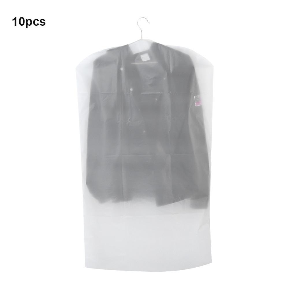 Hanging Clothes Garment Bag Translucent Suit Overcoat Clothes Dust Cover Storage Bag Clothes Dust Cover Garment Dust Cover