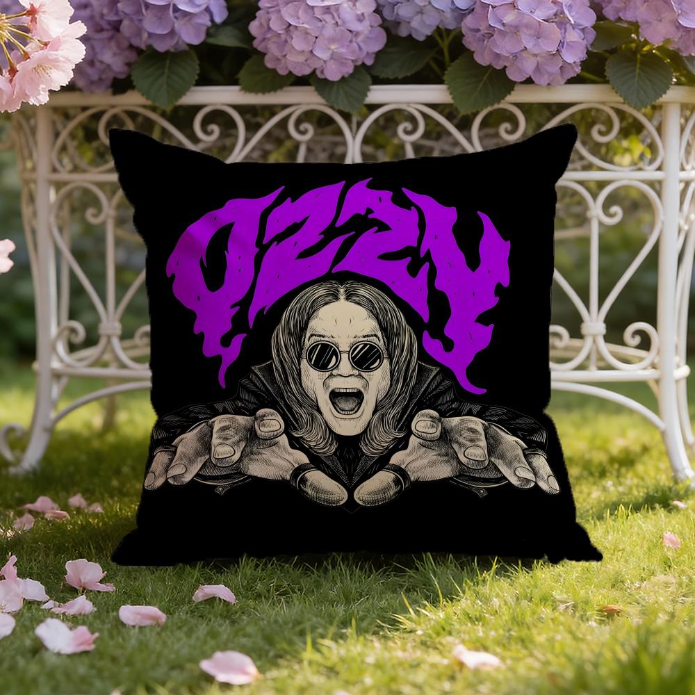 Singer-O-Ozzy Osbournes Cushion Cover Home & Car Dual-Scene Pillow Cover: Reversible for Premium Comfort