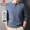 Men's Cotton Long Sleeve Polo Shirt