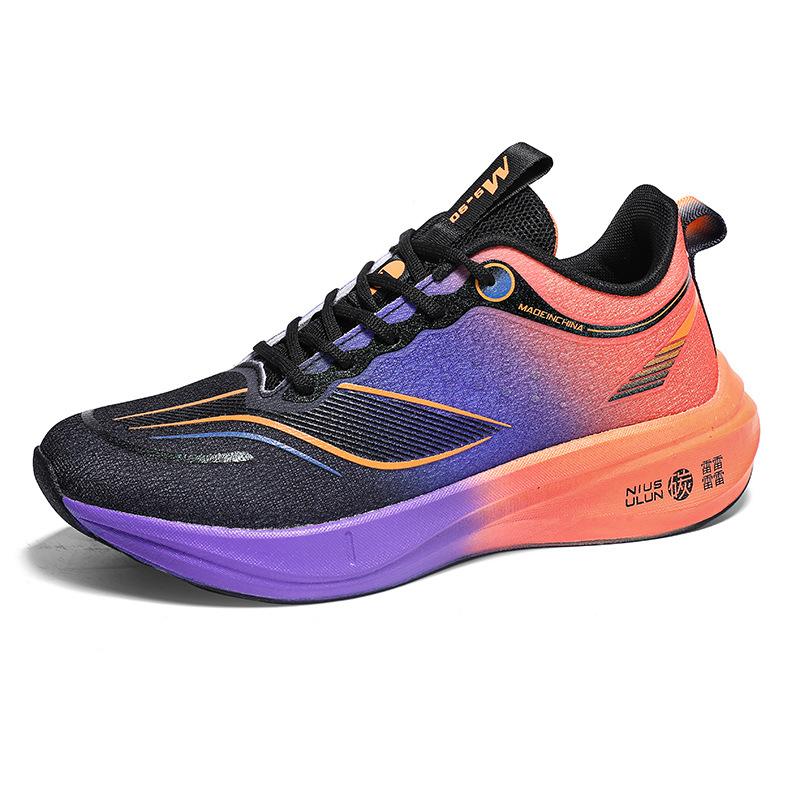 2025 spring and summer new Feidian 4C professional racing shock absorption casual non-slip sports shoes ultra-light high elastic men's and women'