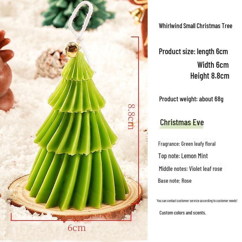 Christmas Tree-Shaped Scented Candle Ornament for Festive Decor