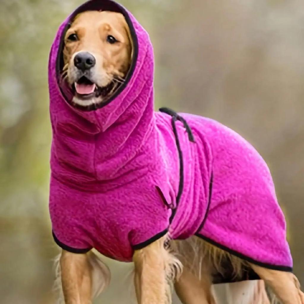 New Cozy Greyhound, Whippet Winter Coat with Warm Lining and Adjustable Band for Jackets, Lurcher Fleece Clothing - Keep Your Do