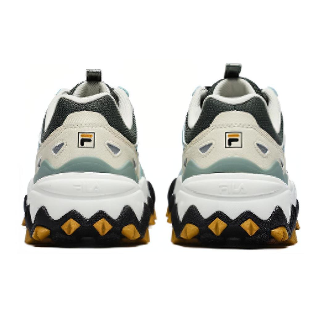 Fila Oakmont 2 Euro Comic 2 Textile, Leather Low Top Casual Shoes Men's Green Beige White F12M232133FLS