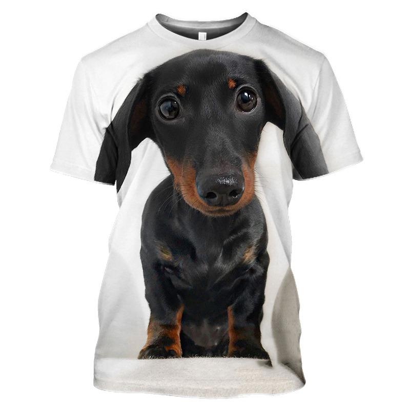 New Funny Animal The Dachshund graphic t shirts Men Summer Fashion Casual quick-drying t-shirt 3D Printed streetwear Tees Tops