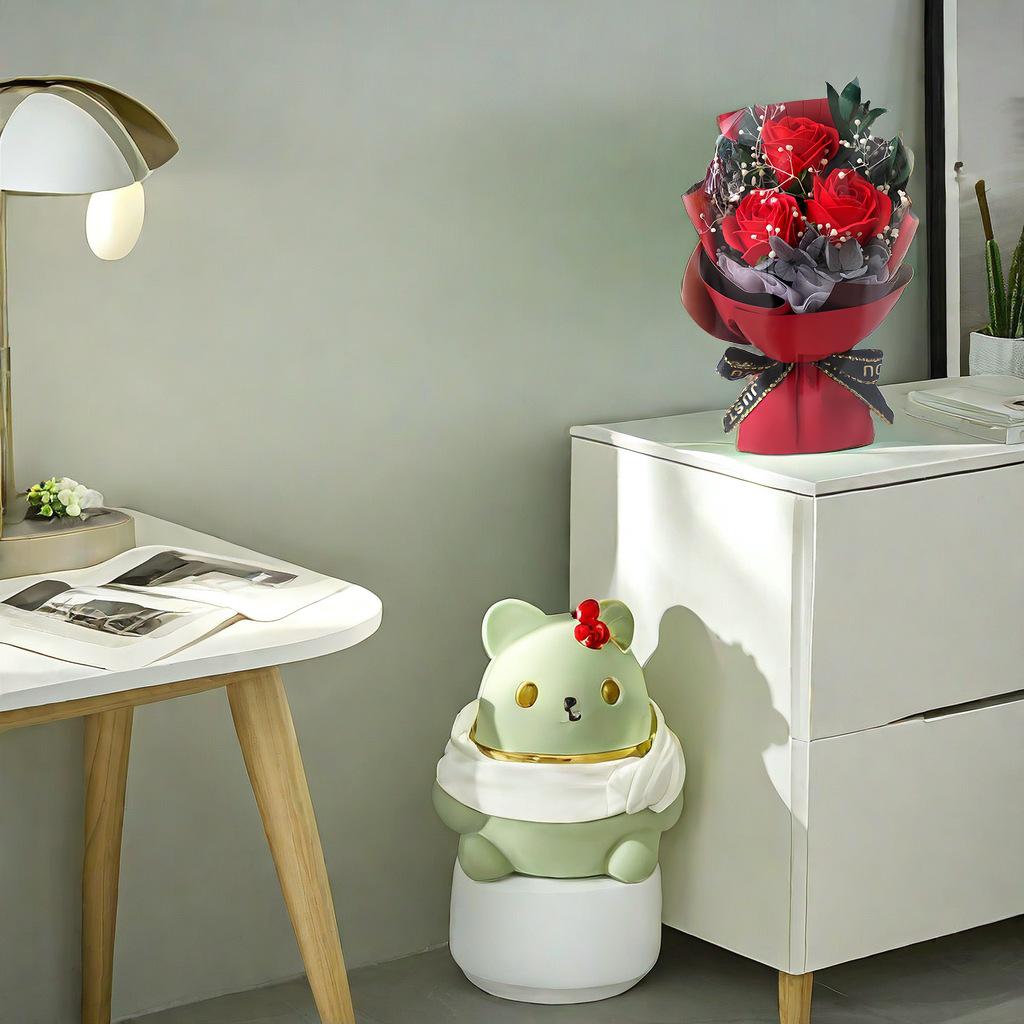 Immortal Rose Bouquet with Lights - Romantic Gift for Women