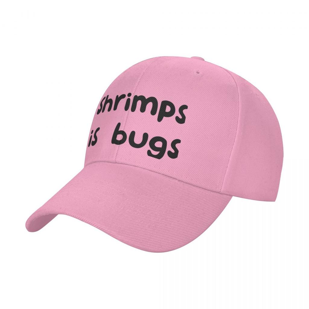Shrimps Is Bugs Two Lines Baseball Cap Golf Hat Snap Back Hat Wild Ball Hat Beach Women's Beach Men's
