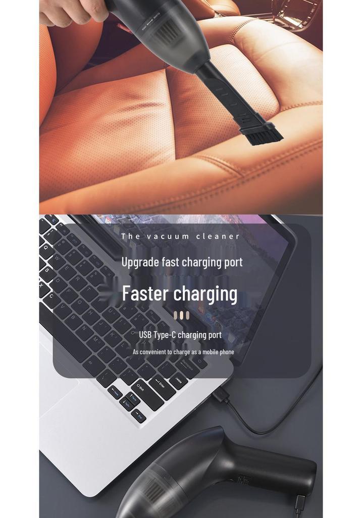 Dual-Use Portable Wireless Vacuum Cleaner for Home, Car, and Windows