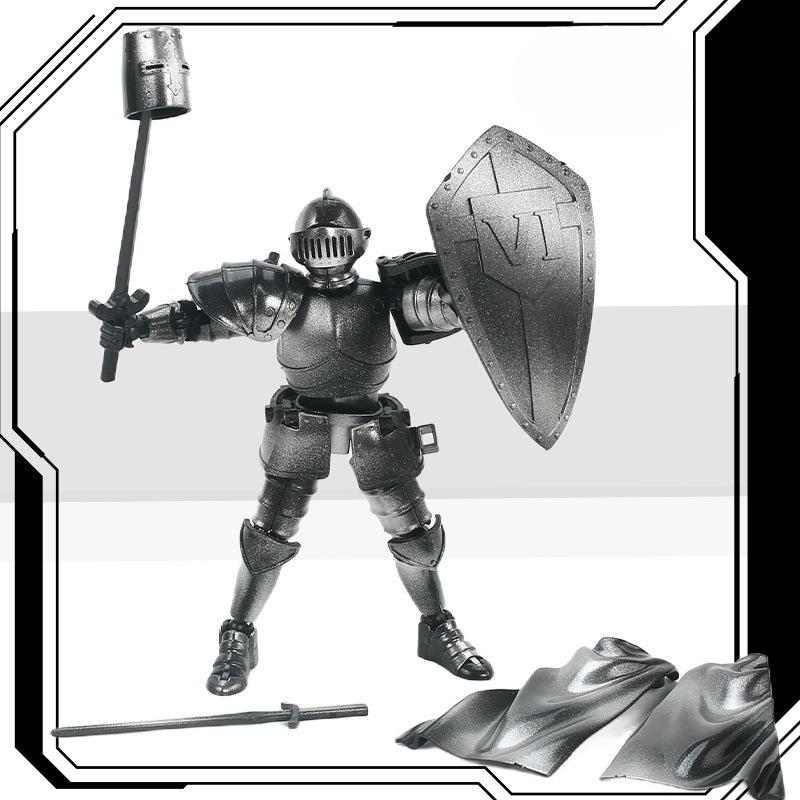 Medieval Knight Action Figure 3D Printed Knight Collection Exquisite Medieval Statue Desk Decoration for Families, Lovers Gifts