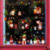 1 Set Of Christmas Dwarf Window Stickers Static Clings For Window Glass Door Decoration Scene Layout