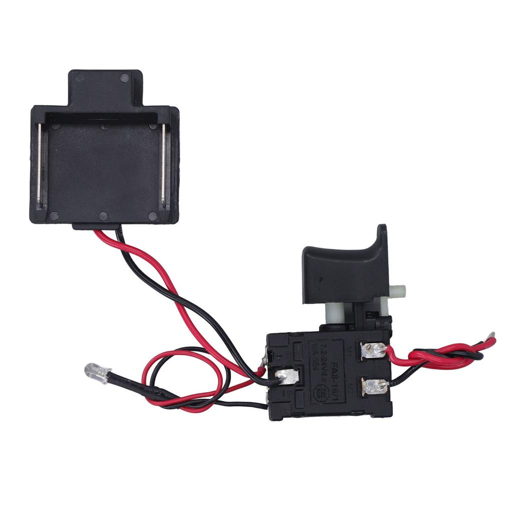 Wrench Trigger Switch Universal Electric Speed Control Wrench Switch with Light 7.2 to 24V