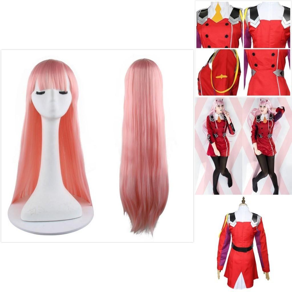 Stunning Darling In The Franxx Zero Two Red Uniform Cosplay Costume For Halloween