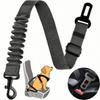Adjustable Dog  Seat Belt Harness - Elastic Nylon Retractable Safety Restraint with Secure Clasps for All Dog Sizes, Dog Harness