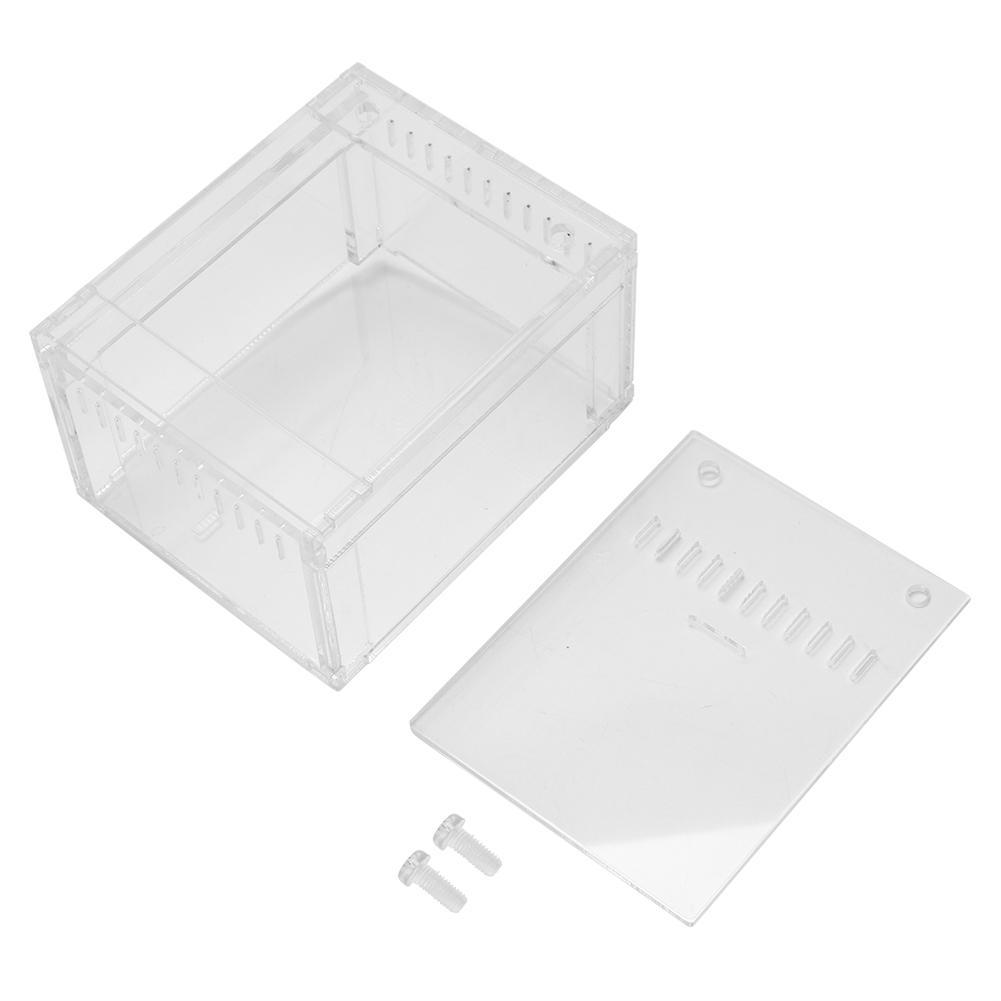 Akrilik Şeffaf Flameer Sürüngenler Böcek Tankı Üreme Kutusu Evcil Hayvanlar Yılanlar Kaplumbağalar Teraryum