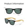 Luxury Business Non-polarized Sunglasses Men Women Round Frame UV400 Sports Sun Glasses Vintage Wooden Bamboo Anti-glare Eyewear