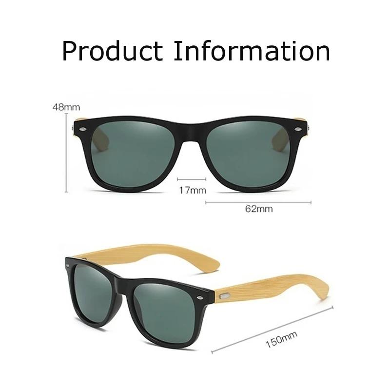 Luxury Business Non-polarized Sunglasses Men Women Round Frame UV400 Sports Sun Glasses Vintage Wooden Bamboo Anti-glare Eyewear