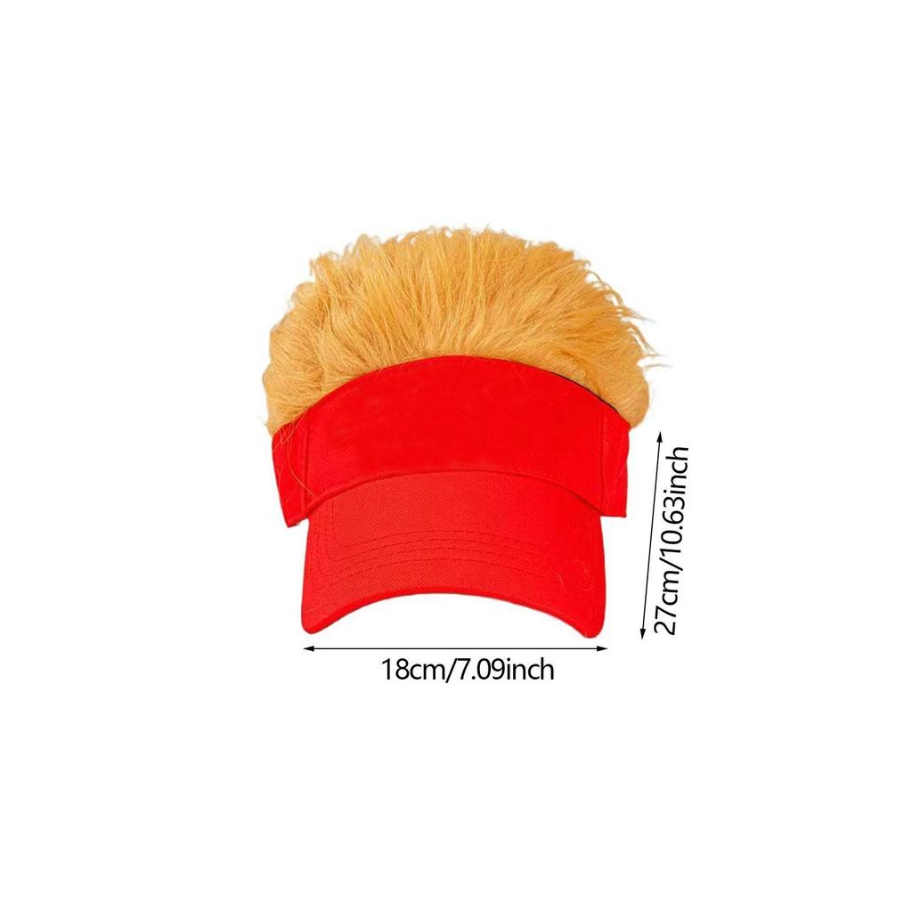 Hair Hat for Men Novelty Creative Funny Decoration Baseball Hat for Women Adults