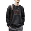 Men's Retro Round Neck Hoodie - Trendy, Loose Fit, Casual, Long Sleeve for Spring and Autumn
