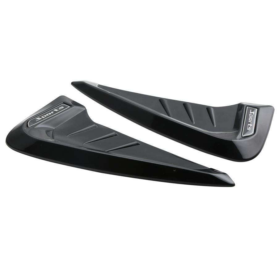 Universal 3D Black Car Side Wing Air Flow Fender Grill Intake Vent Trim Sticker