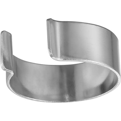 Yamazaki Tower Stainless Steel Washbasin Drain Garbage Net Holder, Silver, W6.4 x D6.4 x H1.6cm, Hair Catcher, Easy to Clean, Model 1681