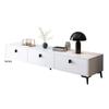 Yijiada Modern TV Cabinet & Coffee Table Combo for Small Spaces