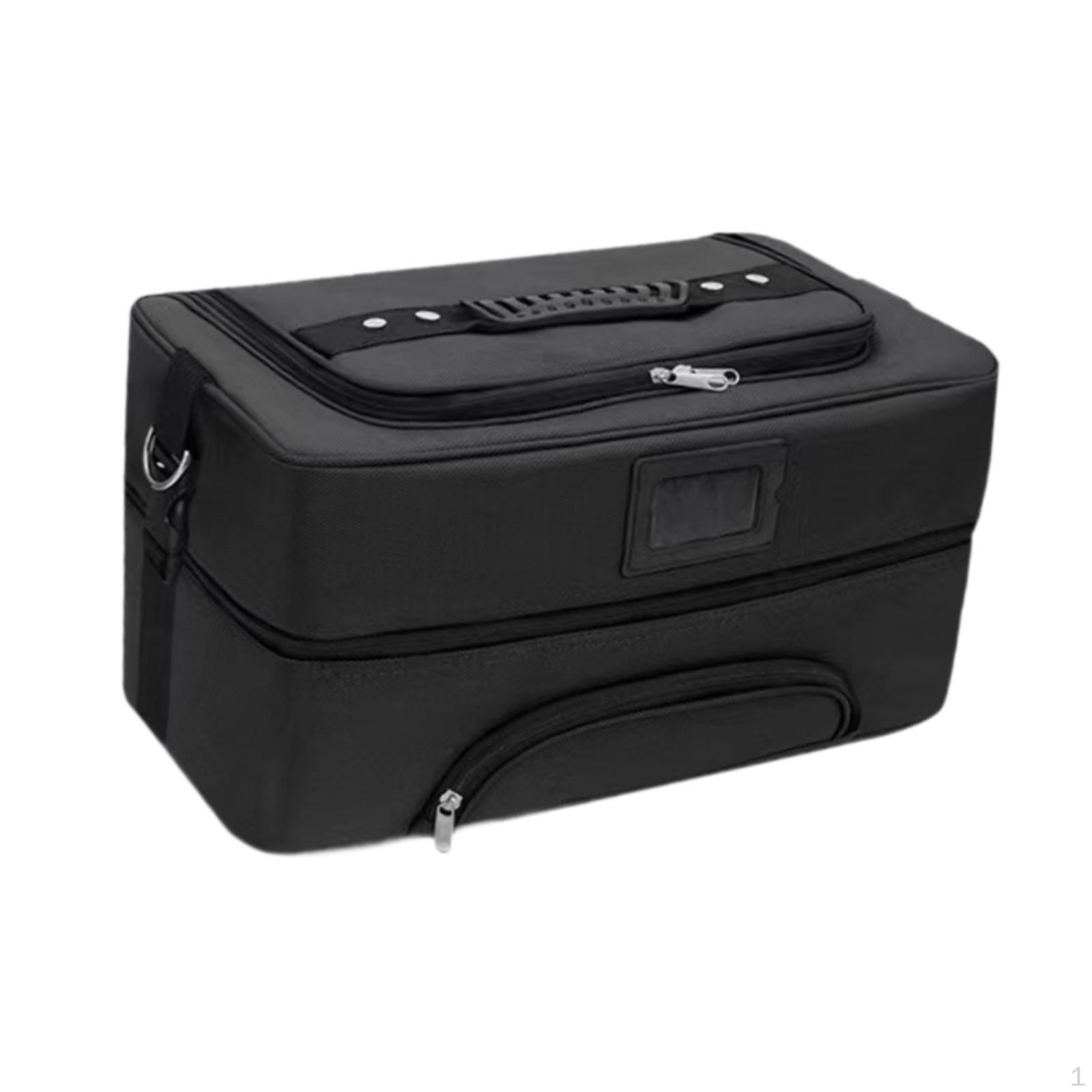 Косметичка-органайзер для косметики, водонепроницаемая, с разделителем, профессиональная, косметичка, лак для ногтей чёрный