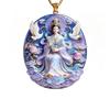 Ethnic Auspicious Gourd Statue Imitation Jade Pendant Necklace Vintage Jewelry For Women Traditional Outfit Accessory Gift