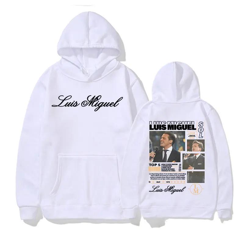 Rapper Luis Miguel Tour 2025 Album Graphics Hoody Men's Clothing Fashion Oversized Sweatshirt Casual High Quality Fleece Hoodies