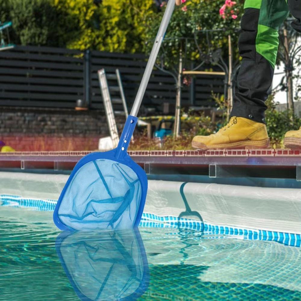 Durable Mesh Pool Cleaning Nets Lightweight Leaf Catcher Net Bag Telescopic Pond Net  Leaf Removal