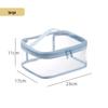 Thickened Transparent Travel Makeup Bag with Customizable Logo - Three-Dimensional Handheld Toiletries and Lipstick Storage.