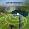 Smart Solar Ultrasonic Outdoor Animal and Bird Repellent with Infrared Sensing and Flashing Alert