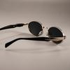 Vintage Oval Fashion Glasses with Black PC Lenses & Zinc Alloy Frame