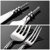 304 Stainless Steel Western Cutlery Set – Knife, Fork, Spoon, Handle with Round Bead Spoon Head.